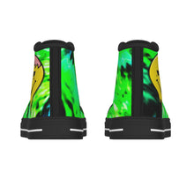 Load image into Gallery viewer, Tie-Dye "Zombie Smiley" Chuck-style Shoes