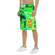 Load image into Gallery viewer, "Zombie Smiley" Tie-Dye Drawstring Shorts - Stoned Cult Apparel
