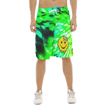 Load image into Gallery viewer, "Zombie Smiley" Tie-Dye Drawstring Shorts - Stoned Cult Apparel