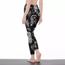 Load image into Gallery viewer, Space Alien Leggings (Black &amp; White)
