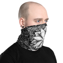 Load image into Gallery viewer, &quot;White Dahlia&quot; Neck Gaiter - Stoned Cult Apparel
