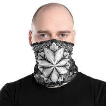 Load image into Gallery viewer, &quot;White Dahlia&quot; Neck Gaiter - Stoned Cult Apparel
