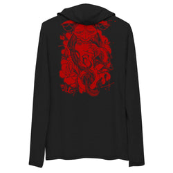 "Red Geisha" Hooded Long Sleeve - Stoned Cult Apparel